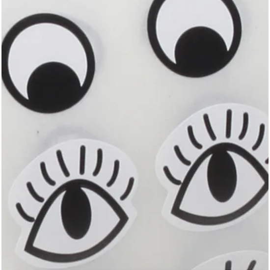 Creotime Stickers op rol 2000st Ogen