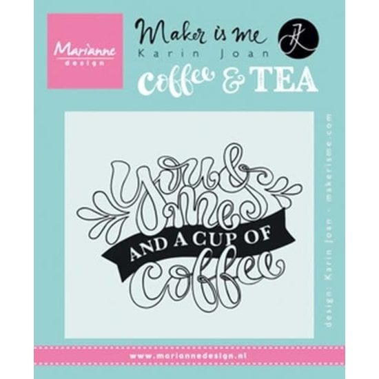 Marianne Design Marianne Design Karin Joan Clear Stamp Quote You and me and a Cup of coffee