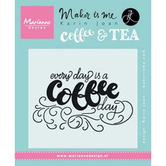 Marianne Design Marianne Design Karin Joan Clear Stamp Quote Coffee day