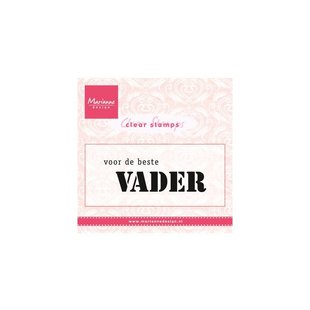 Marianne Design Clear stamp "Voor de beste vader"