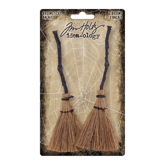 Tim Holtz Tim Holtz Idea-Ology Brooms Halloween 2 pcs.