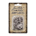 Tim Holtz Tim Holtz Idea-Ology Halloween Adornments Locks & Keys 6 pcs.