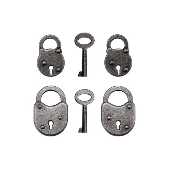Tim Holtz Tim Holtz Idea-Ology Halloween Adornments Locks & Keys 6 pcs.
