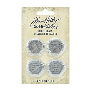 Tim Holtz Idea-Ology Quote Seals Thoughts 4 pcs.