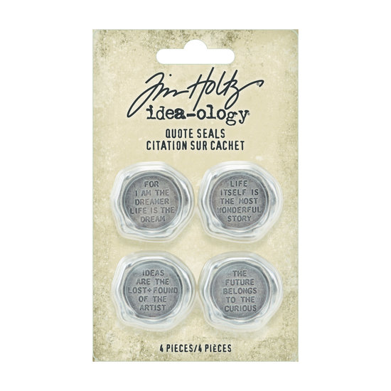 Tim Holtz Tim Holtz Idea-Ology Quote Seals Thoughts 4 pcs.