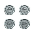 Tim Holtz Tim Holtz Idea-Ology Quote Seals Thoughts 4 pcs.