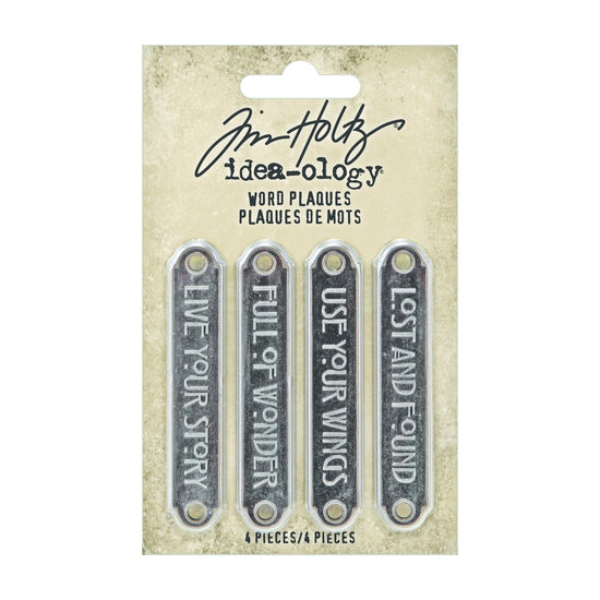 Tim Holtz Tim Holtz Idea-Ology Word Plaques 4 pcs.