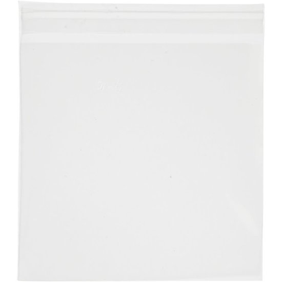 Creotime Cellofaan zakjes 16x16 cm. 30 micron 50 stuks met zelfklevende sluiting