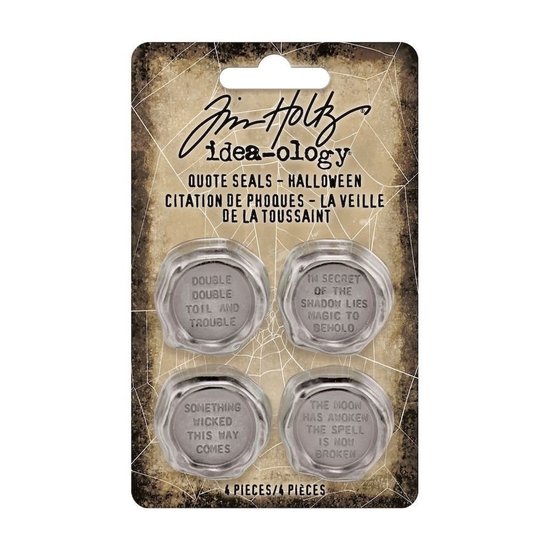 Tim Holtz Tim Holtz Idea-Ology Quote Seals Halloween 4 pcs.