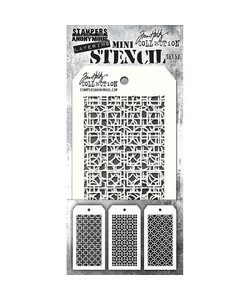 Tim Holtz Mini Layering Stencil 3 1/8" x 6 1/4" Set 52 3/Pkg