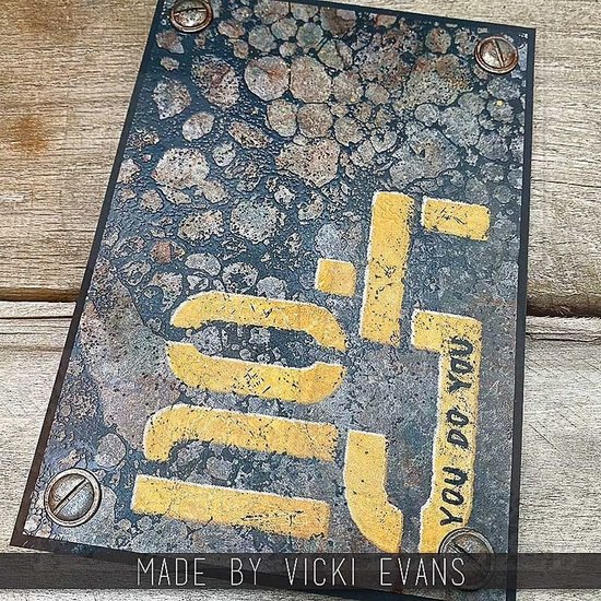 Tim Holtz Tim Holtz Element Stencil set Mini 2 3/8" x 4 3/4" Mechanical 12pcs.