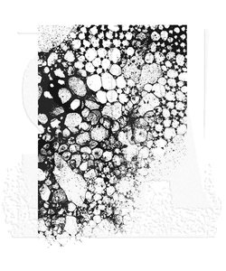 Tim Holtz Cling Stamp Bubbles met Stamp Block