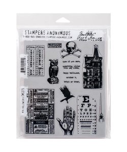 Tim Holtz Cling Stamp Mini halloween #5