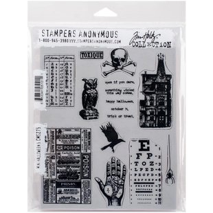 Tim Holtz Cling Stamp Mini halloween #5