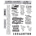 Tim Holtz Tim Holtz Cling Stamp Stuff To Say