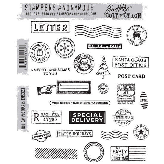 Tim Holtz Tim Holtz Cling Stamp Holiday Postmarks