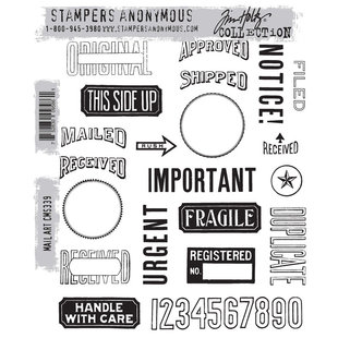 Tim Holtz Cling Stamp Mail Art