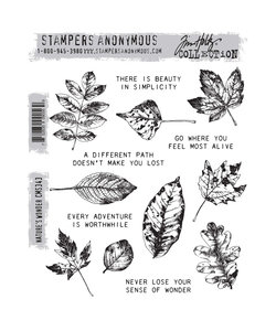 Tim Holtz Cling Stamp Nature's Wonder