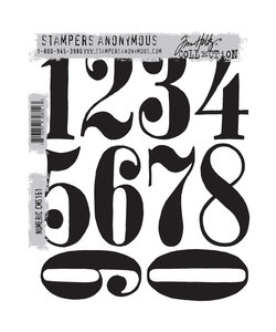 Tim Holtz Cling Stamp Numeric