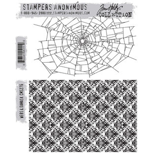 Tim Holtz Cling Stamp Webs & Damask