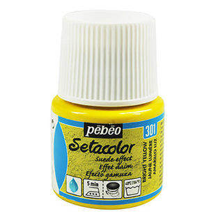 Pebeo Setacolor Textielverf Suede effect 45ml Bright Yellow nr. 301