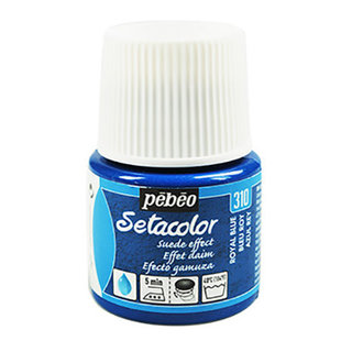 Pebeo Setacolor Textielverf Suede effect 45ml Royal blue nr. 310