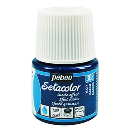 Pebeo Pebeo Setacolor Textielverf Suede effect 45ml Navy nr. 308