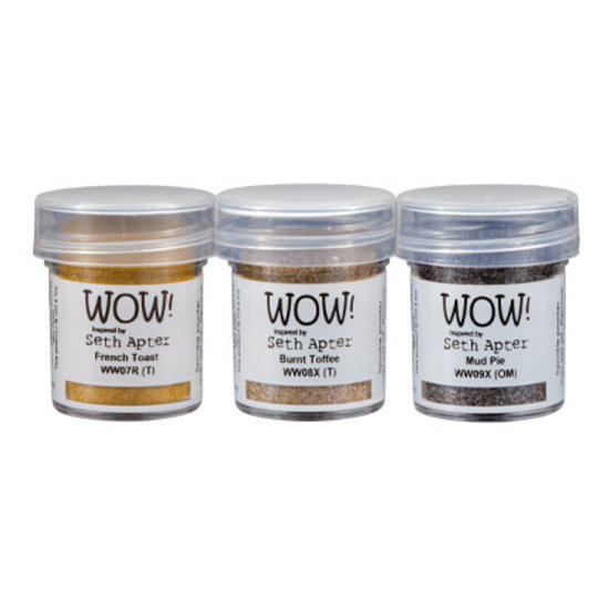 Wow Wow Embossing poeder Trio Set Just Desserts 3x15ml
