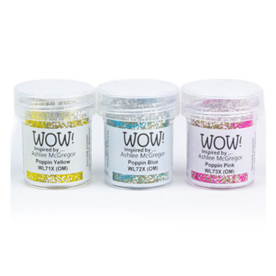 Wow Wow Embossing poeder Trio Set Party Popper 3x15ml