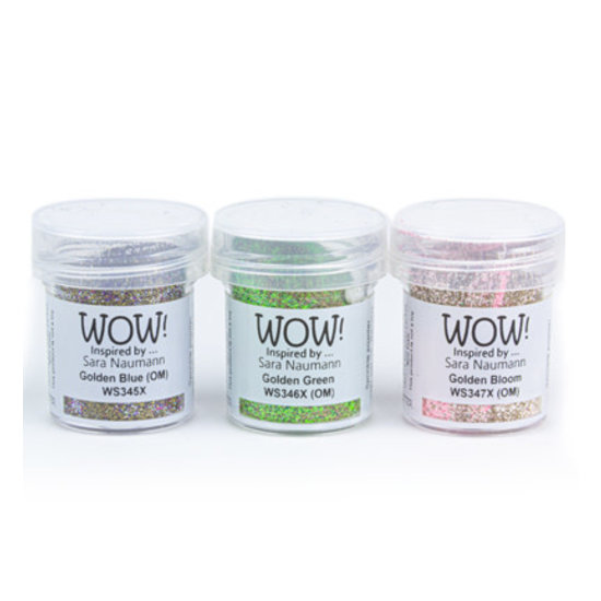 Wow Wow Embossing poeder Trio Set Golden Age 3x15ml