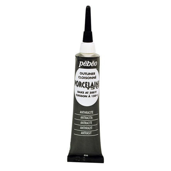 Pebeo Pebeo Porcelaine 150 Porseleinverf Outliner 20ml Black