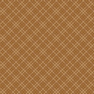 Core' dinations patterned Single Sided 12x12" Brown Plaid