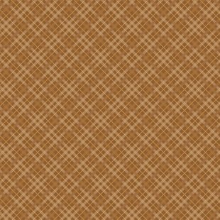 Core' dinations patterned Single Sided 12x12" Brown Plaid