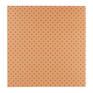 Core' dinations patterned  Single Sided 12x12" Kraft Red 3D Dot