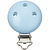 Stafil SpA Houten Baby Speenclip 3,7x11,5 cm.  Licht Blauw