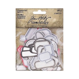 Tim Holtz Idea-Ology Ephemera pack Labels 120pcs.