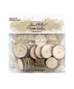 Tim Holtz Idea-ology Wood slices 15 pcs