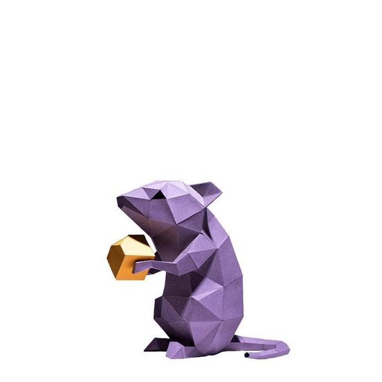 Papercraft world DIY Paper Model kit Mice 29x18x27cm.+18x23x42cm. & Cheese