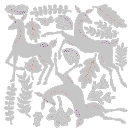 Sizzix Sizzix Thinlits Die Set Lisa Jones Delightful Deer
