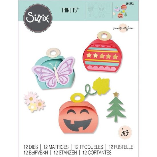 Sizzix Sizzix Thinlits Die Set Jennifer Ogborn Holiday Gift Boxes
