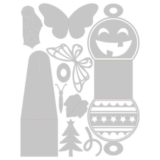 Sizzix Sizzix Thinlits Die Set Jennifer Ogborn Holiday Gift Boxes