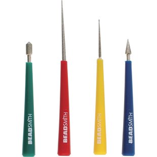 The Beadsmith bead reamer set 4 st. assorti