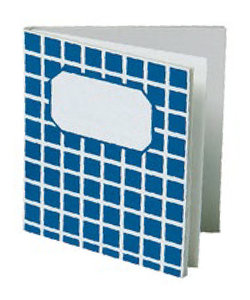 Miniatuur Notebook Blauw 4cm