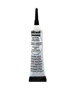 Pebeo Vitrail Reliëf Outliner 20ml Transparent Glitter