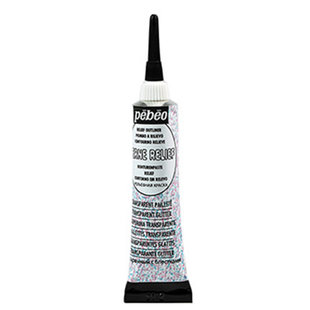 Pebeo Vitrail Reliëf Outliner 20ml Transparent Glitter