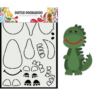 DDBD Card Art Built up Dino A5