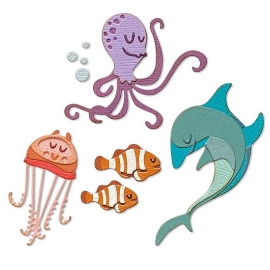 Sizzix Sizzix Thinlits Die Set Tim Holtz Under The Sea #1 Colorize 22 Dies