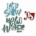 Sizzix Sizzix Thinlits Die Set Tim Holtz Festive Words  6 Dies