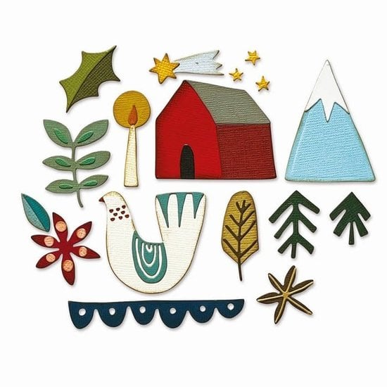 Sizzix Sizzix Thinlits Die Set Tim Holtz Funky Nordic 14 Dies