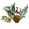 Sizzix Sizzix Thinlits Die Set Tim Holtz Holiday Brushstroke #2 6 Dies
